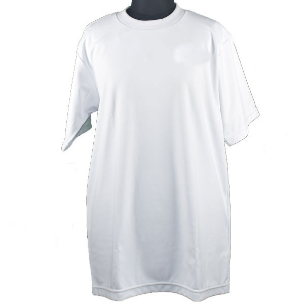 半袖Tシャツ（白）　女子が試合時に着用可能な無地の白Tシャツ